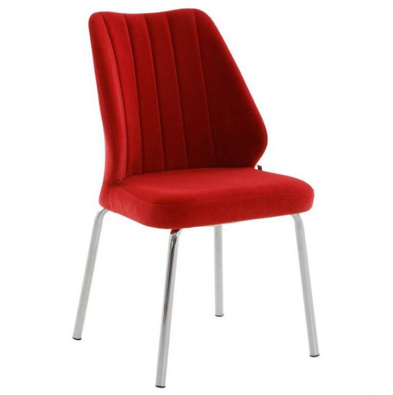 MİNA BERJER FABRIC CHAIR CHROME